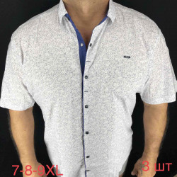 Рубашки мужские СУПЕР БАТАЛ оптом 26849013 01-1