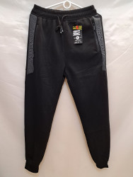 Спортивные штаны мужские на флисе (black) оптом 86329741 7125-25