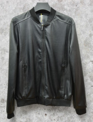 Куртки кожзам мужские DICNI (черный) оптом 23471085 H658-1