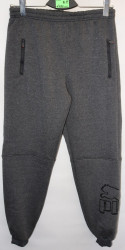 Спортивные штаны мужские на флисе (gray) оптом 85327946 06-61
