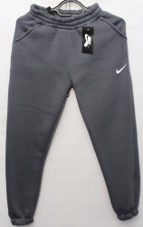Спортивные штаны женские на флисе (gray) оптом 98345076 02-17