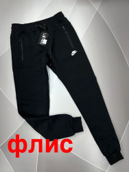 Спортивные штаны мужские на флисе (black) оптом 73952014 06-23
