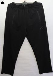 Спортивные штаны мужские БАТАЛ (black) оптом 12350974 06-32