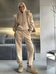 Спортивные костюмы женские на флисе (3-ка) оптом 29708513 1467-56