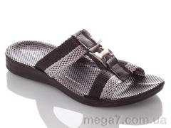 Шлепки, DeMur оптом K26-H black-grey (24-30)