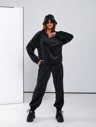 Спортивные костюмы женские (черный) оптом 67502194 966-14
