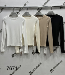 Лонгсліви жіночі (молочний) оптом