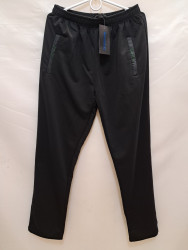 Спортивные штаны мужские БАТАЛ (черный) оптом 39027684 6678-32
