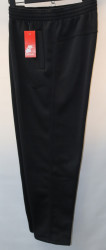 Спортивные штаны мужские БАТАЛ на флисе (black) оптом 84729650 317-74