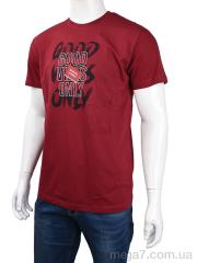 Футболка, Мир оптом 3707-0060-1 bordo