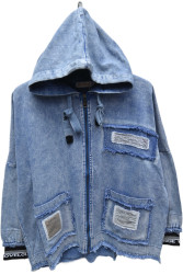 Куртки джинсові жіночі БАТАЛ оптом