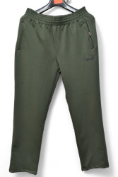 Спортивные штаны мужские БАТАЛ (хаки) оптом 13025964 001-2