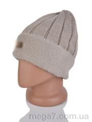 Шапка, Королева оптом 9-18 d.beige