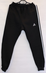 Спортивные штаны мужские на флисе (black) оптом 16892045 02-4