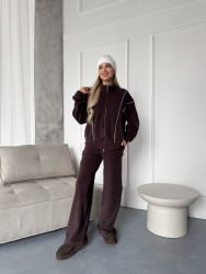 Спортивные костюмы женские на флисе оптом 51924036 1683-20