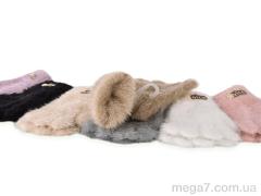 Варежки, CAP оптом 5002 (норка) mix