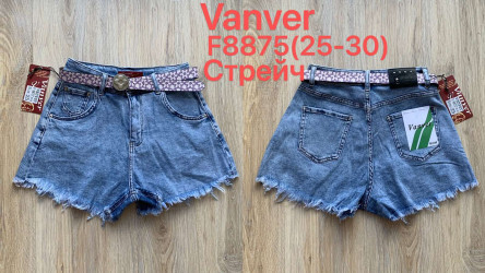Шорты джинсовые женские VANVER оптом Vanver 52913084 F8875-25