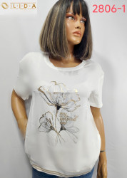 Футболки женские БАТАЛ оптом 86304125 2806-42