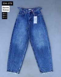 Джинсы женские VONNAVI БАГГИ оптом 71903645 534-272