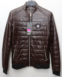 Куртки кожзам мужские FUDIAO (brown) оптом 28130657 806-9