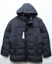 Куртки зимние мужские БАТАЛ  (темно синий) оптом 46925708 А-1-5
