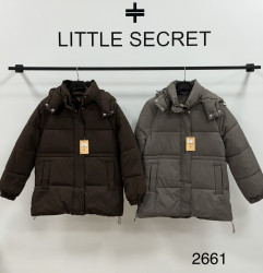 Куртки зимові жіночі (шоколад) оптом Little Secret