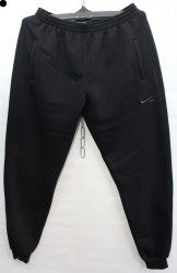 Спортивные штаны мужские на флисе (черный) оптом 08574962 02-14