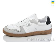 Кроссовки, DeMur оптом 720-2 білий-чорн