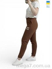 Спортивные брюки, Sport style оптом 10055-1MU шоколад