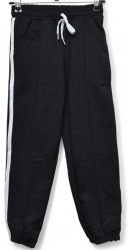 Спортивные штаны подростковые (девочка) (черный) оптом 71354260 01-3