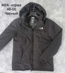 Куртки демисезонные мужские (черный) оптом 81603725 M24-42