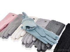 Перчатки, CAP оптом 262-5 (тедді-замша) mix
