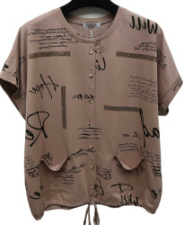 Футболки женские ПОЛУБАТАЛ оптом 74059632 W7029-19