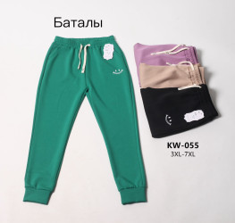 Спортивные штаны женские БАТАЛ оптом 27048961 KW-055-10