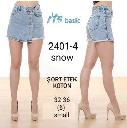 Шорты джинсовые женские ITS BASIC оптом 68501394 2401-4-1
