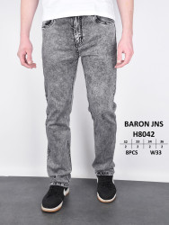 Джинсы мужские BARONJNS ПОЛУБАТАЛ оптом 20497358 8042-59