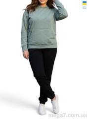 Спортивный костюм, Sport style оптом 115-1023 оливка з чорним