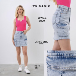 Юбки джинсовые женские ITS BASIC оптом 61527094 2764-4-3