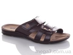 Шлепки, DeMur оптом M6843M-brown-black