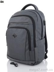Рюкзак, Superbag оптом 1199 grey (5-30)