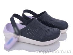 Кроксы, Shev-Shoes оптом 204592-066 navy-violet