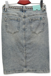 Спідниці джинсові жіночі ПОЛУБАТАЛ оптом DRAGON 