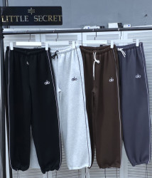 Спортивні штани жіночі на флісі (сірий) оптом --