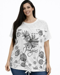 Футболки женские БАТАЛ оптом 35091724 26011-116