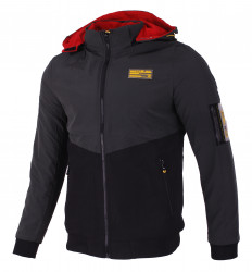 Куртки двусторонние мужские KADENGQI (khaki-black) оптом M7 06793248 EM23003 -13