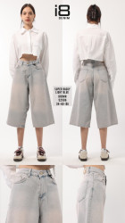 Шорты джинсовые женские I8DENIM оптом 29436158 52596-16
