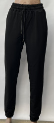 Спортивные штаны женские (black) оптом 90182547 03-12