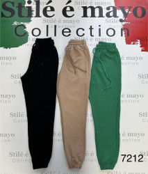 Спортивные штаны женские (зеленый) оптом 97350462 7212-32