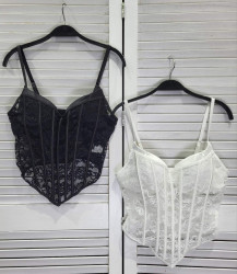 Корсеты женские (чёрные) оптом 29640753 8008