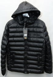 Куртки зимние кожзам мужские FUDIAO (black) оптом 12603948 6822-19